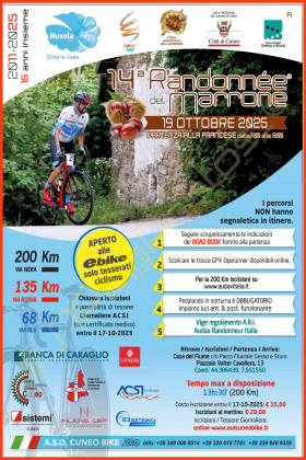 Via Rossa  135 km. - A.S.D. CUNEO BIKE