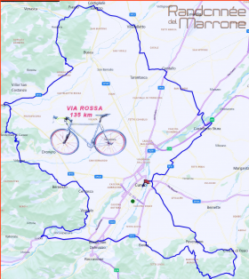 VIA  ROSSA 135 KM - A.S.D. CUNEO BIKE