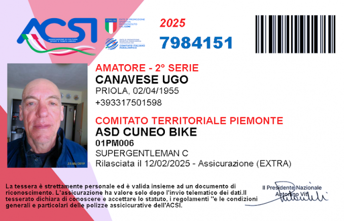 Esperto  Randonneur  - A.R.I. - A.S.D. CUNEO BIKE